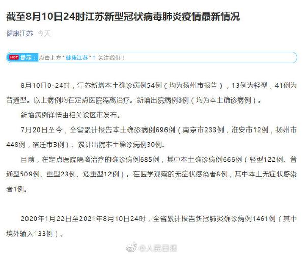中国江苏疫情最新动态全面解析