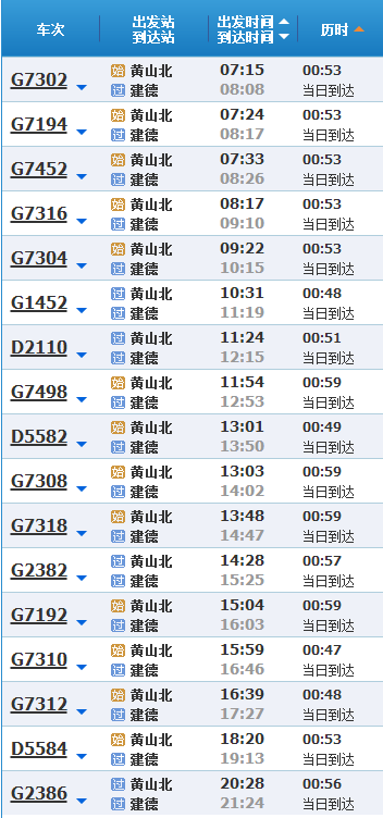 黄山北站最新时刻表全面解析