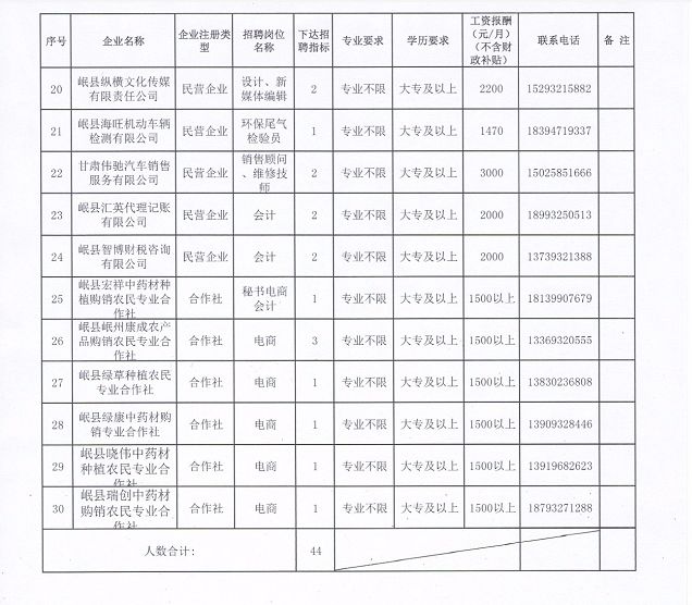 岷县人力资源最新公告发布，更新就业信息及政策解读